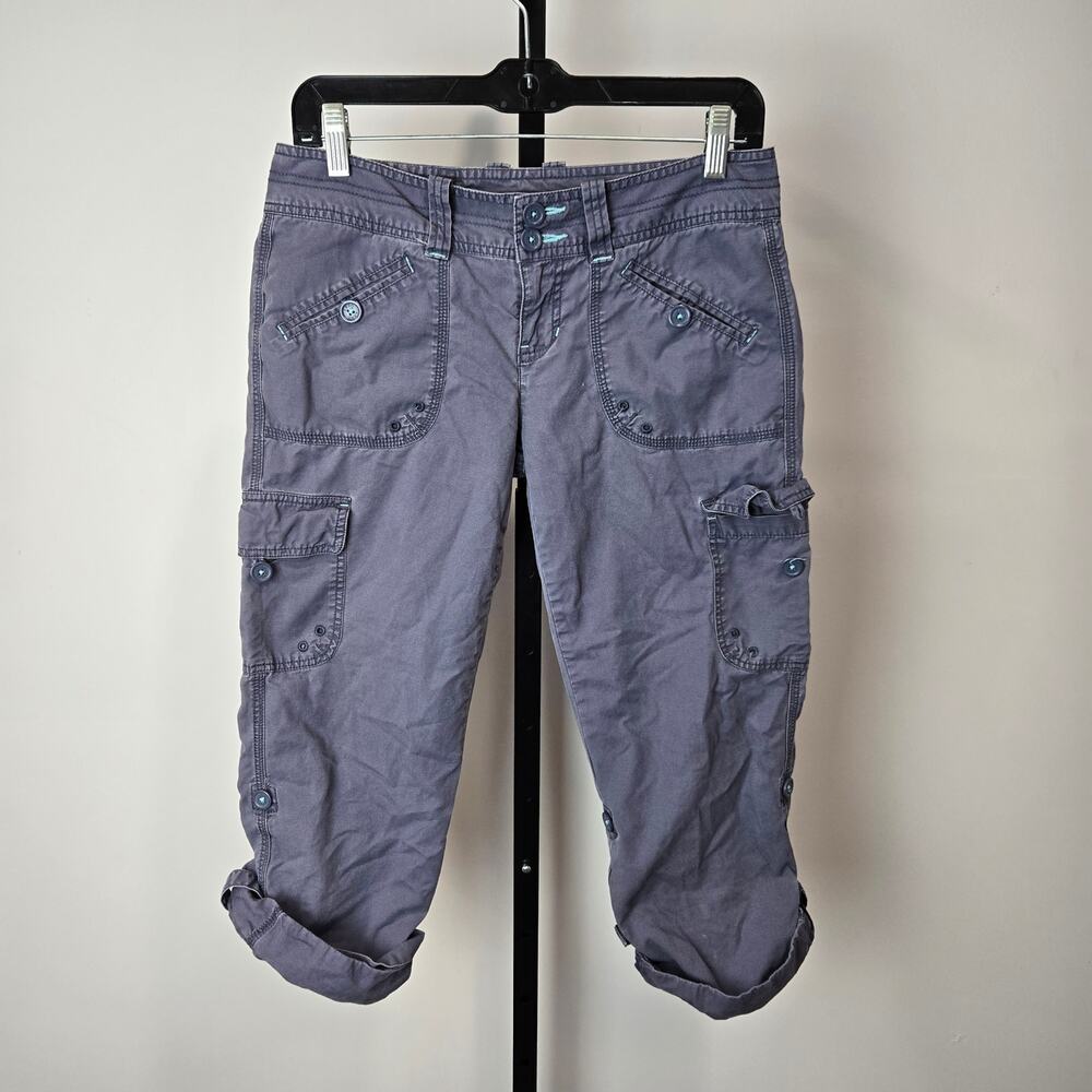 Aeropostale Women's Gray Cargo Capris
